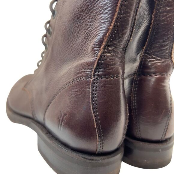 Frye Veronica Combat Boot Bootie lace up 3476276 6b - Picture 4 of 14